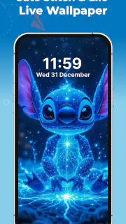 Stitch 4K Live Wallpaper Lilo screenshot 1