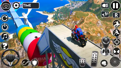 Superhero Tricky Bike Stunt screenshot 3