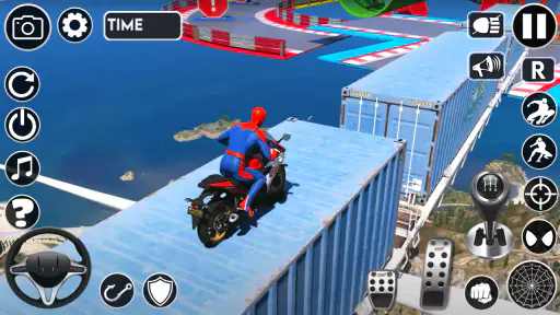 Superhero Tricky Bike Stunt screenshot 4