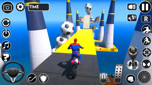 Superhero Tricky Bike Stunt screenshot 5