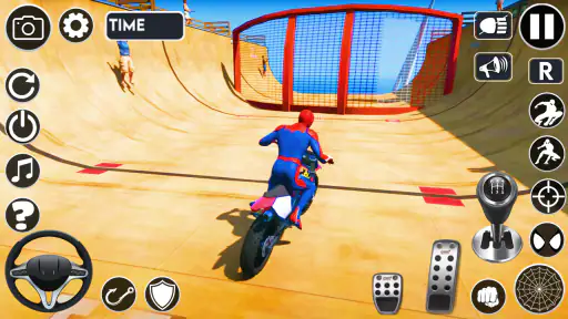 Superhero Tricky Bike Stunt screenshot 6