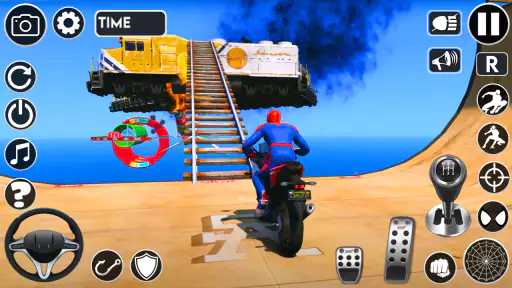 Superhero Tricky Bike Stunt screenshot 8