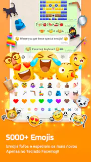 Teclado Emoji Facemoji & Fonts screenshot 2