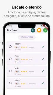 Tira Time: Sorteio de times screenshot 2