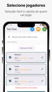 Tira Time: Sorteio de times screenshot 4