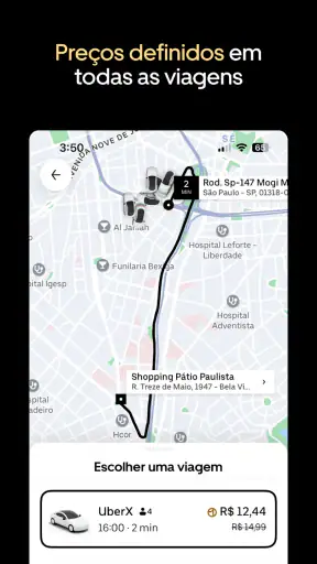 Uber: Peça viagem de carro screenshot