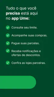 Ume: Crédito, Pix e mais screenshot 2