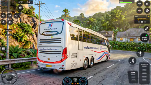 US Highway Bus drive 3D Game screenshot 2