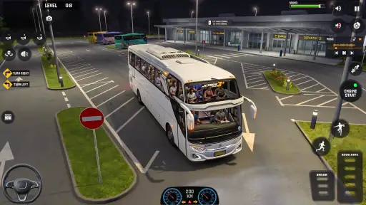 US Highway Bus drive 3D Game screenshot 5