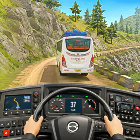 US Highway Bus drive 3D Game screenshot 8