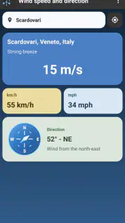 Velocidade e direção do vento screenshot 2