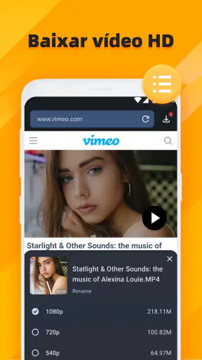 Video downloader screenshot