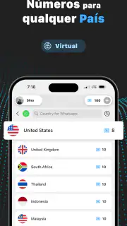 VSim: Número Virtual para SMS screenshot 3