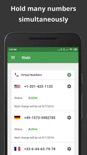 Wabi - Número telefone virtual screenshot 4