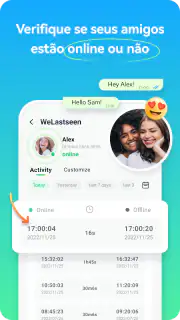 WeLastseen:Chat App Rastreador screenshot 1