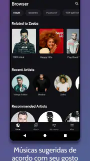 Whatlisten: Player de música screenshot 2