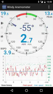 Windy Anemometer screenshot 2