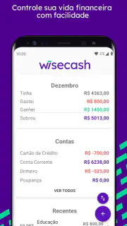 Wisecash - Controle Financeiro screenshot 1