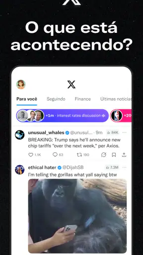 X (Antigo Twitter) screenshot