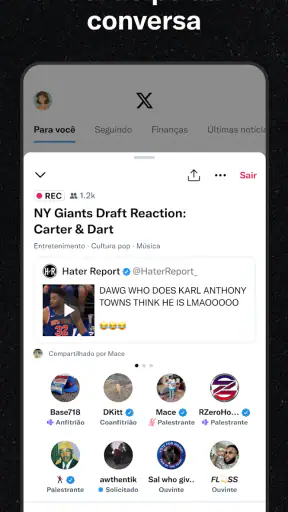 X (Antigo Twitter) screenshot