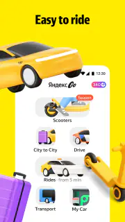 Yandex Go: Taxi Food Delivery screenshot 2