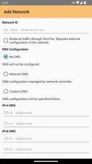 ZeroTier One screenshot 2