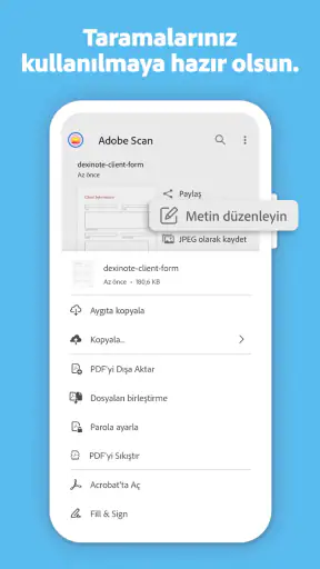 Adobe Scan: Belge Tarama screenshot