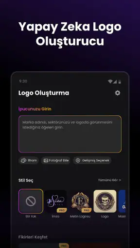 Arvin® - AI Logo Oluşturucu screenshot