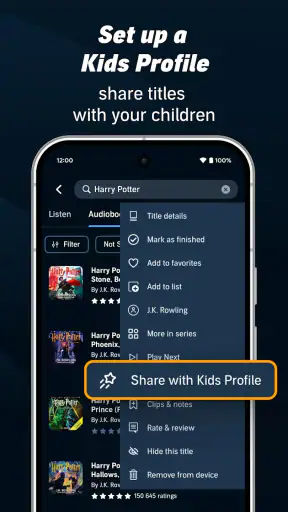 Audible screenshot