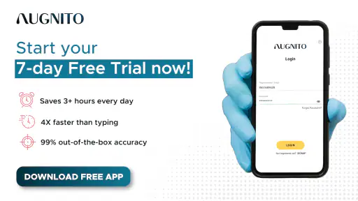 Augnito: Medical Dictation App screenshot 1