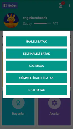 Batak - Tekli, Eşli, Koz Maça screenshot