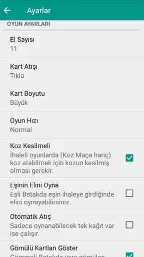 Batak - Tekli, Eşli, Koz Maça screenshot