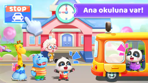 Bebek Panda'nın Okul Otobüsü screenshot