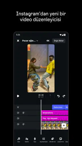 Bir Instagram uygulaması Edits screenshot