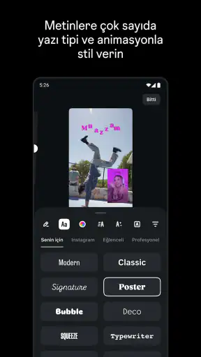 Bir Instagram uygulaması Edits screenshot