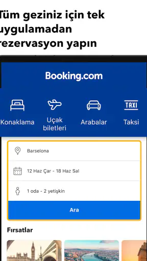 Booking.com Otel Rezervasyonu screenshot