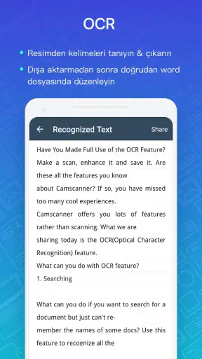 CamScanner - pdf için tarayıcı screenshot