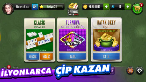 Çanak Okey Plus - Eşli & Canlı screenshot