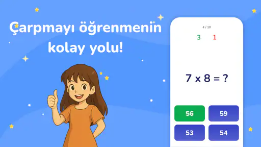 Çarpım tablosu Matematik oyunu screenshot