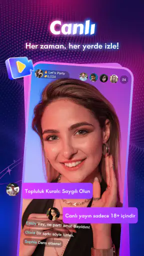 Chamet - Canlı Sohbet ve Parti screenshot