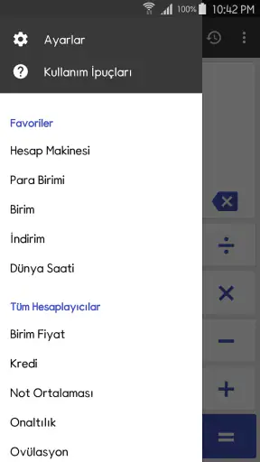 ClevCalc - Hesap makinesi screenshot