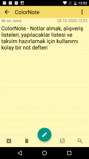 ColorNote Notlar Notepad Not screenshot