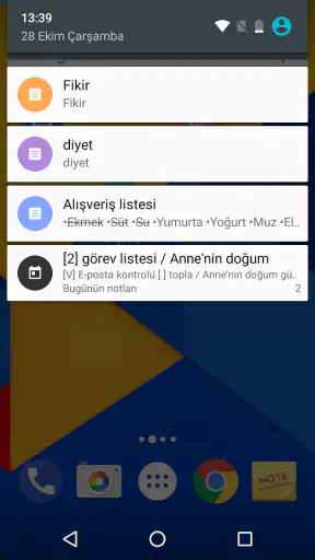 ColorNote Notlar Notepad Not screenshot
