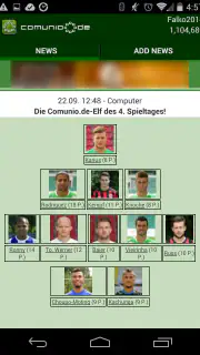 Comunio screenshot 1