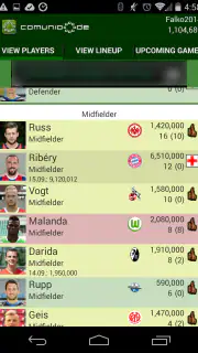 Comunio screenshot 3