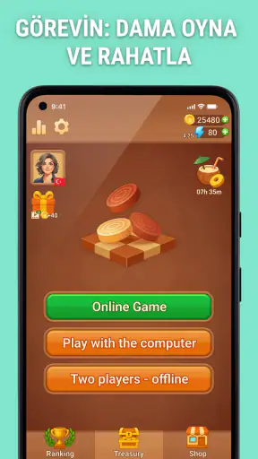 Dama - çevrimiçi ve çevrimdışı screenshot