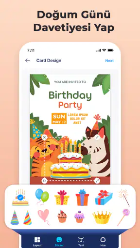 Davetiye Hazırlama Programı screenshot