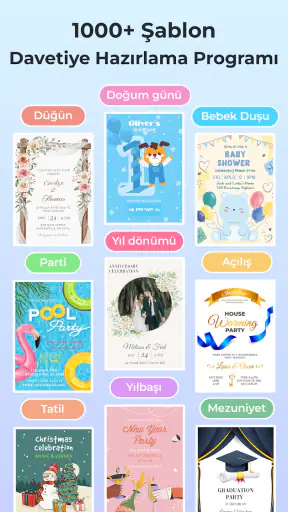 Davetiye Hazırlama Programı screenshot