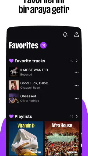 Deezer: müzik indirme programı screenshot