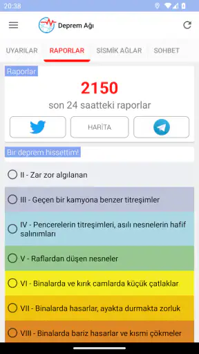 Deprem Ağı screenshot